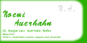 noemi auerhahn business card